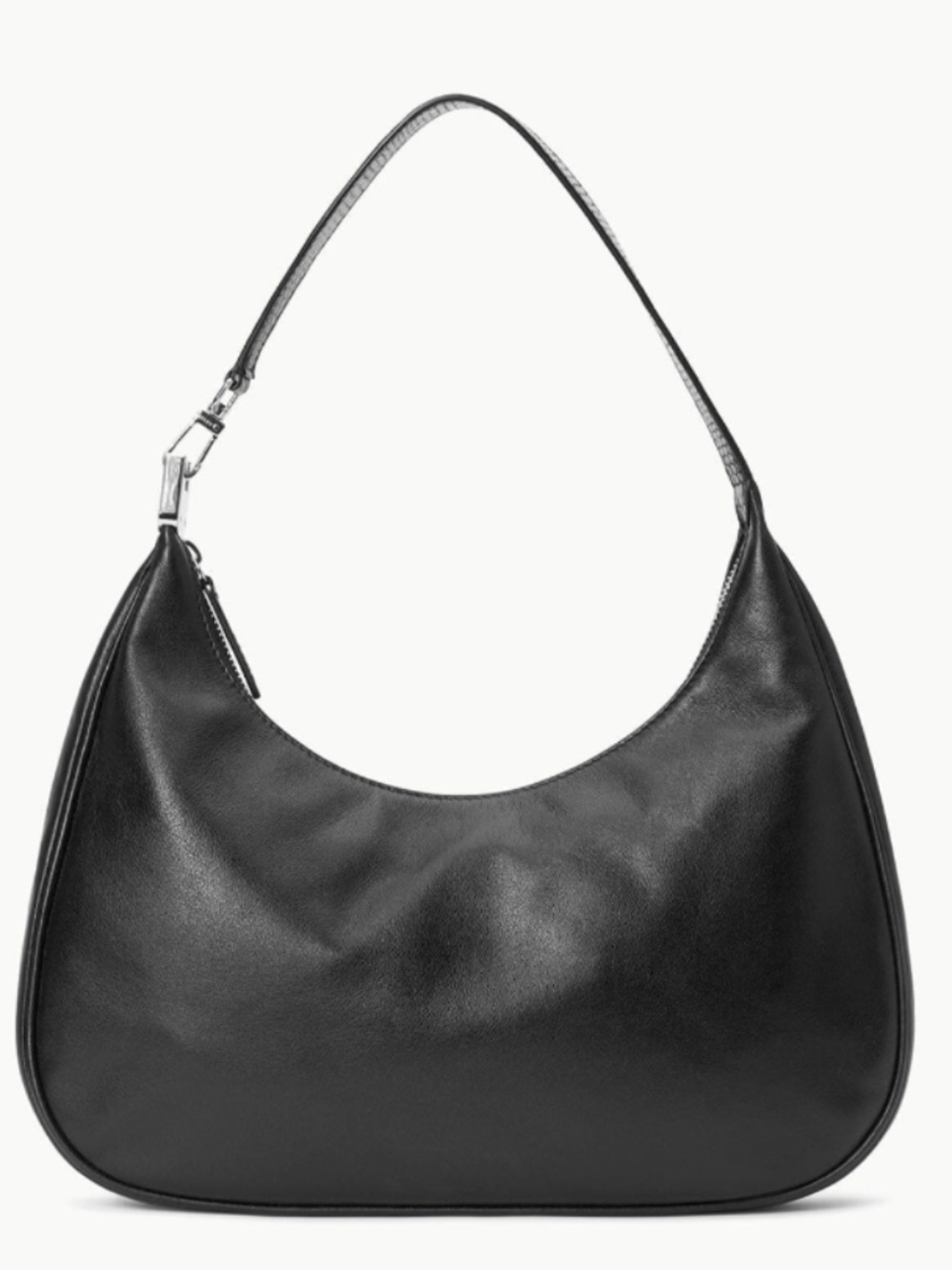 NWOT STAUD “Sylvie” Shoulder Bag Black Calf Leather - Picture 2 of 9